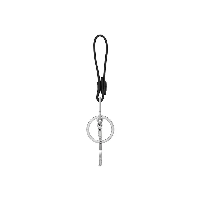 SAINT LAURENT Cassandre Key Ring In Smooth Leather-1
