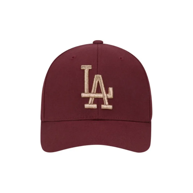 MLB Wool Blend Baseball Caps Unisex Burgundy-1