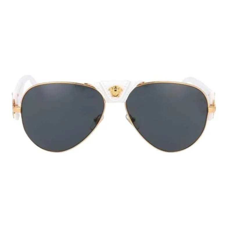VERSACE Baroque Pilot Frame Sunglasses-0