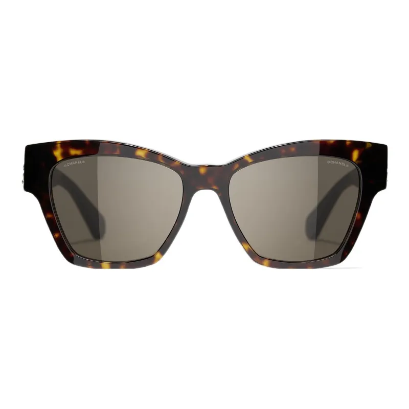 CHANEL Sunglasses Unisex Brown-1