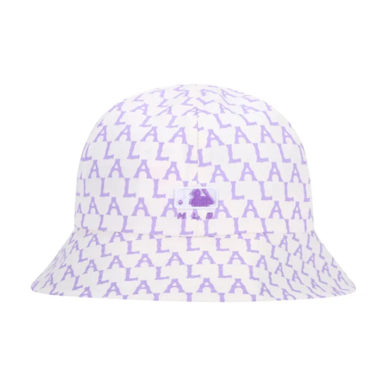 MLB Cotton Bucket Hats Unisex White-3