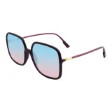 Dark Purple with Gradient Blue-Pink Lens