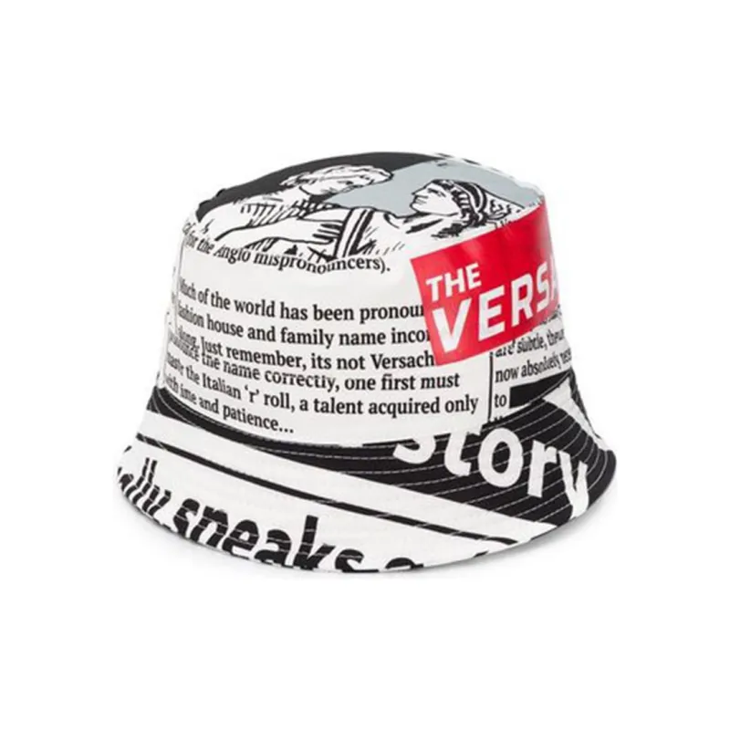 VERSACE Bucket Hat Unisex White-1