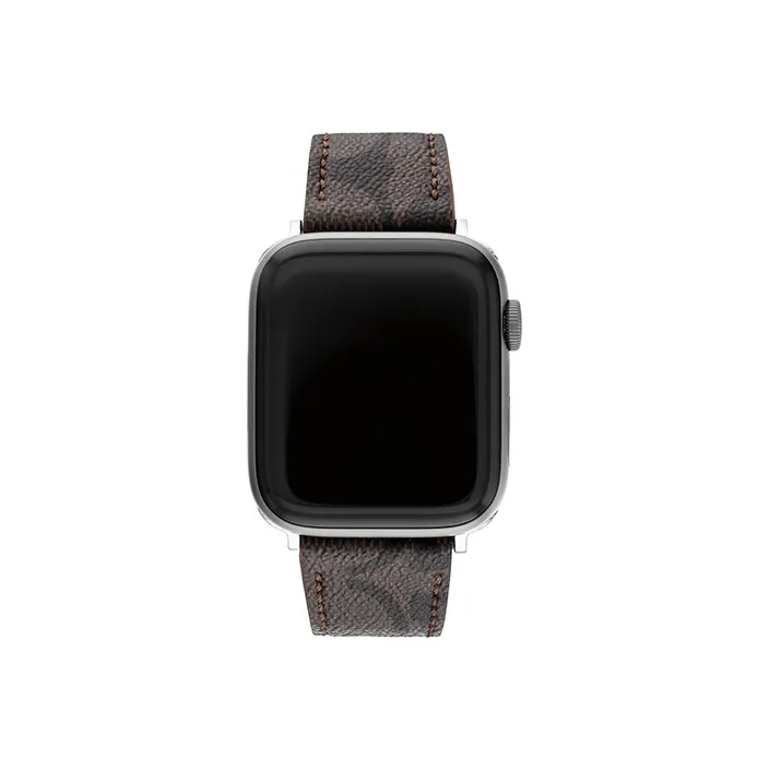COACH Apple Compatibility Watch Band 42mm/44mm Cowhide Leather Material-1