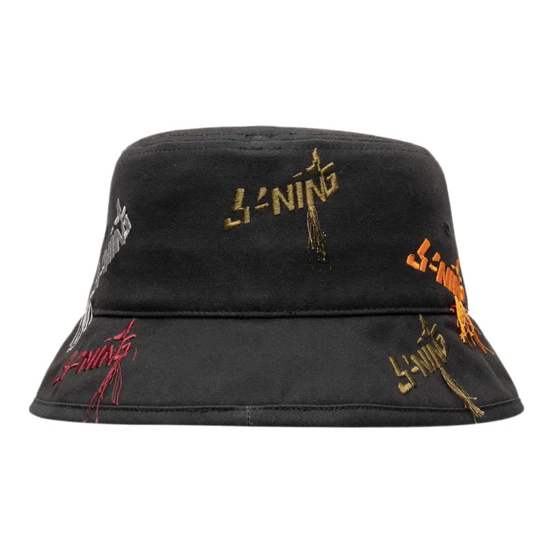 LINING China Li Ning Bucket Hats Unisex Black-3