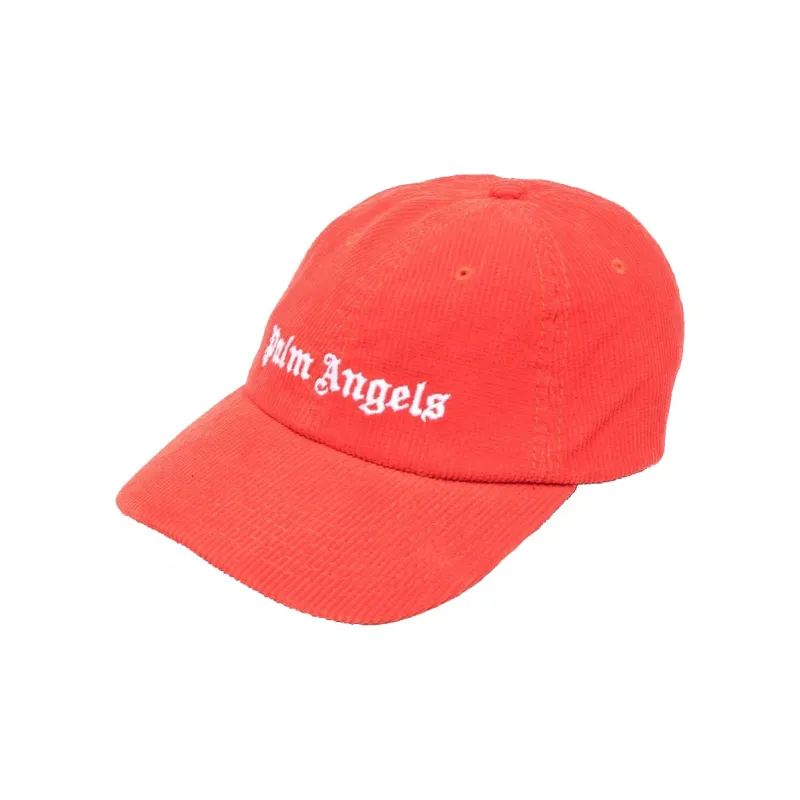 PALM ANGELS Corduroy Embroidered Logo Cap-0