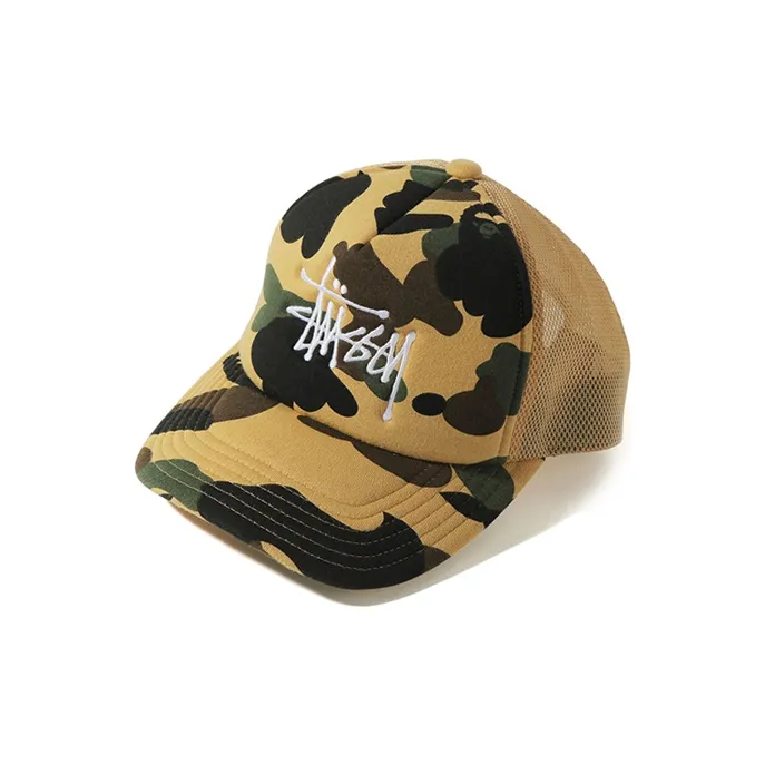 Bape X Stussy Trucker Cap-9