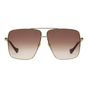 GUCCI Sunglasses Unisex Gold/Gradient Brown