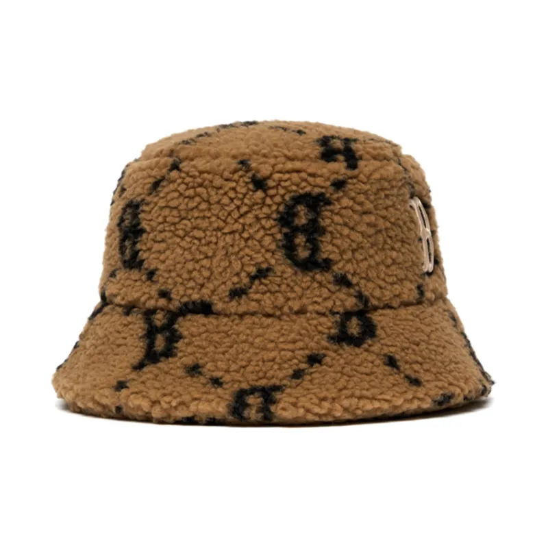 MLB Polyester Bucket Hats Unisex Brown-1