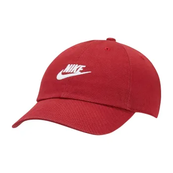 Nike Cotton Baseball Caps Unisex Pomegranate Red