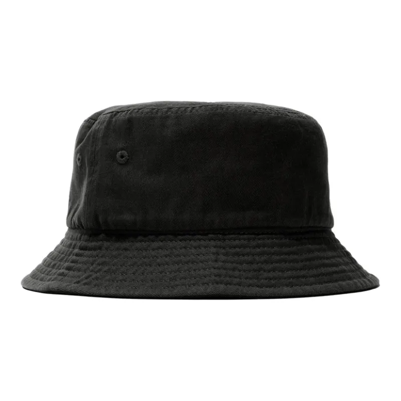 Stussy Cotton Bucket Hats Unisex Black-1