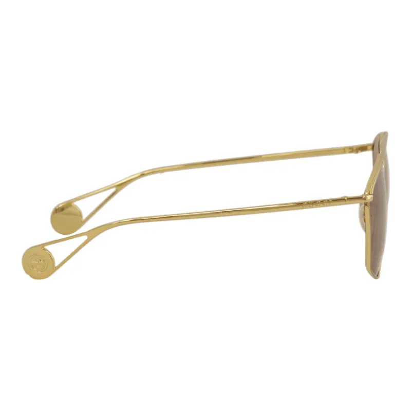 GUCCI Sunglasses Unisex Gold-3