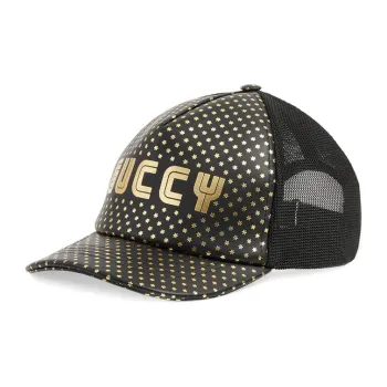 GUCCI Guccy Star Print Baseball Velcro Strap Cap