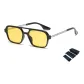 Black Frame with Yellow Lens