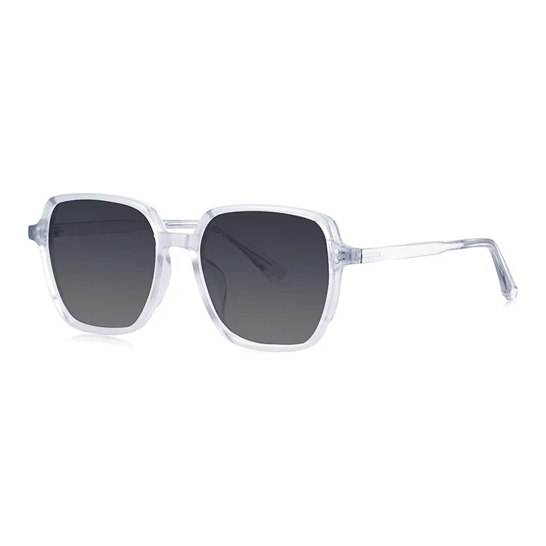 MUZU TR/Memory Plastic Square Sunglasses Unisex-1