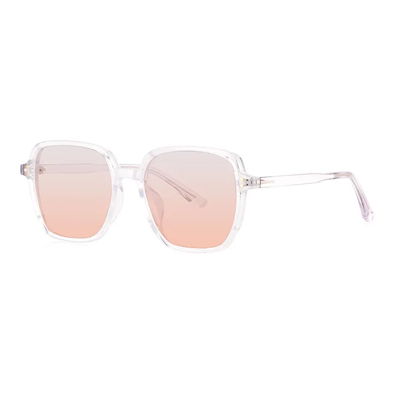 MUZU TR/Memory Plastic Square Sunglasses Unisex-3