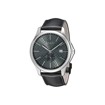 GUCCI G Timeles Collection Wrist Watch Automatic Mechanical Movement Leather Watch Bands 40mm Black Dial Men's Watches