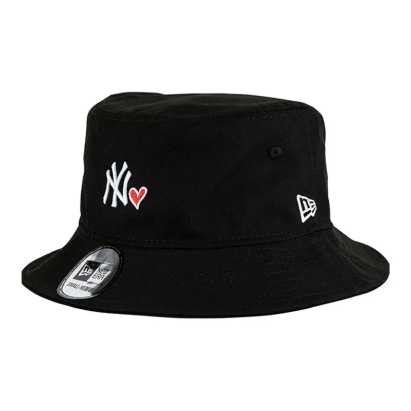 New Era New Era X MLB Co brand Cotton Bucket Hats Unisex Black-1