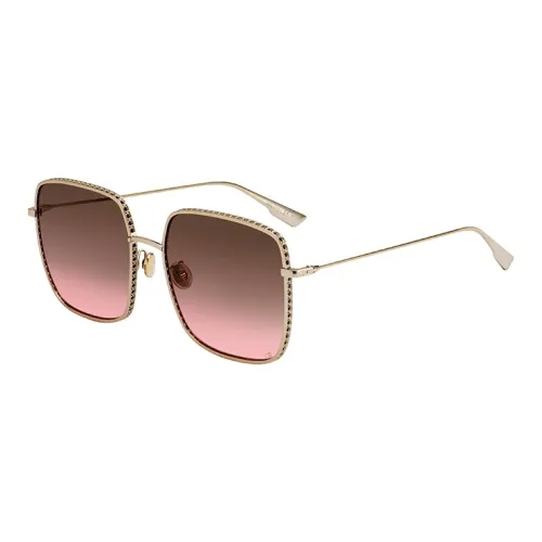 DIOR Sunglasses Unisex Gold Red