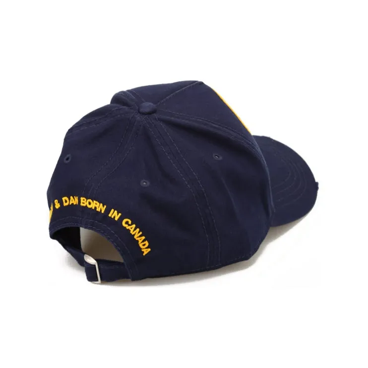 DSQUARED 2 Flag Patch Distressed Baseball Cap-2