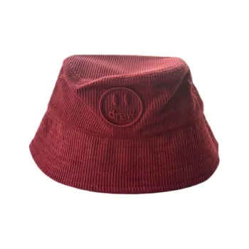 Drew House Bucket Hats Unisex Deep Red