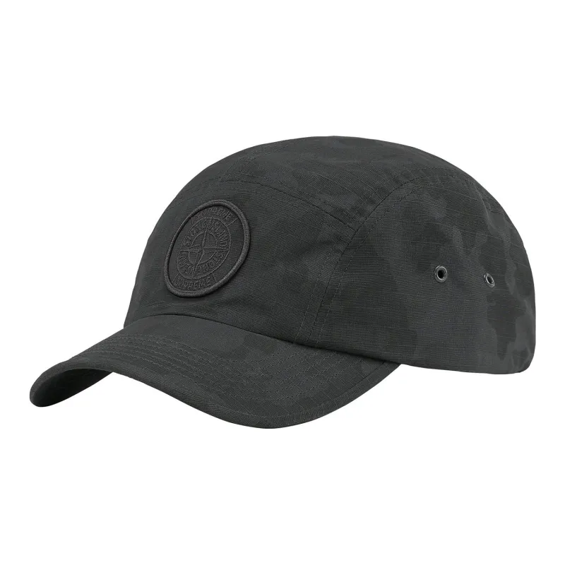 Supreme Stone Island Reactive Ice Camo Ripstop Camp Cap-0