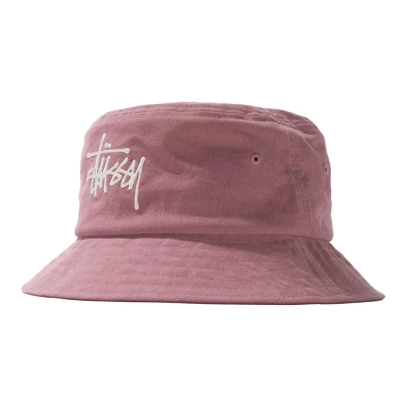 Stussy Gauze Cotton Big Logo Bucket Hat-0