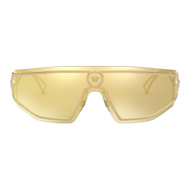 VERSACE Logo Plaque Shield Sunglasses-1