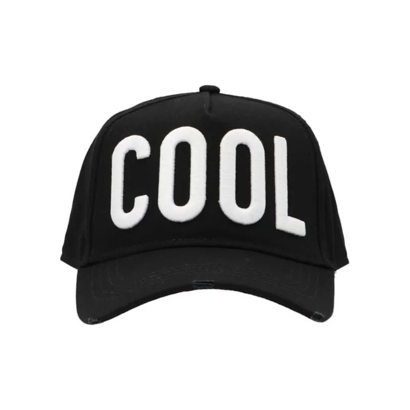 Dsquared2 Cool Logo Embroidered Distressed Baseball Cap-0