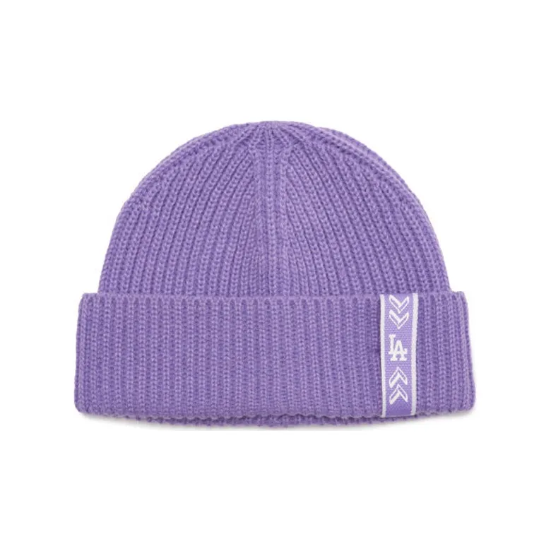 MLB Plush Yarn Beanies Unisex Purple-0