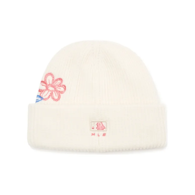 MLB Acrylic Beanies Unisex White/Black-3