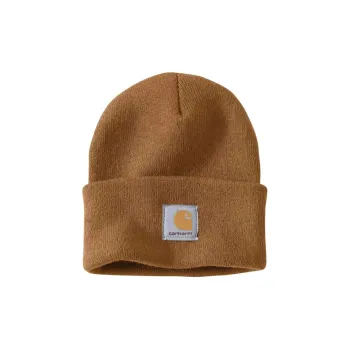 Carhartt Cotton Beanies Unisex Khaki
