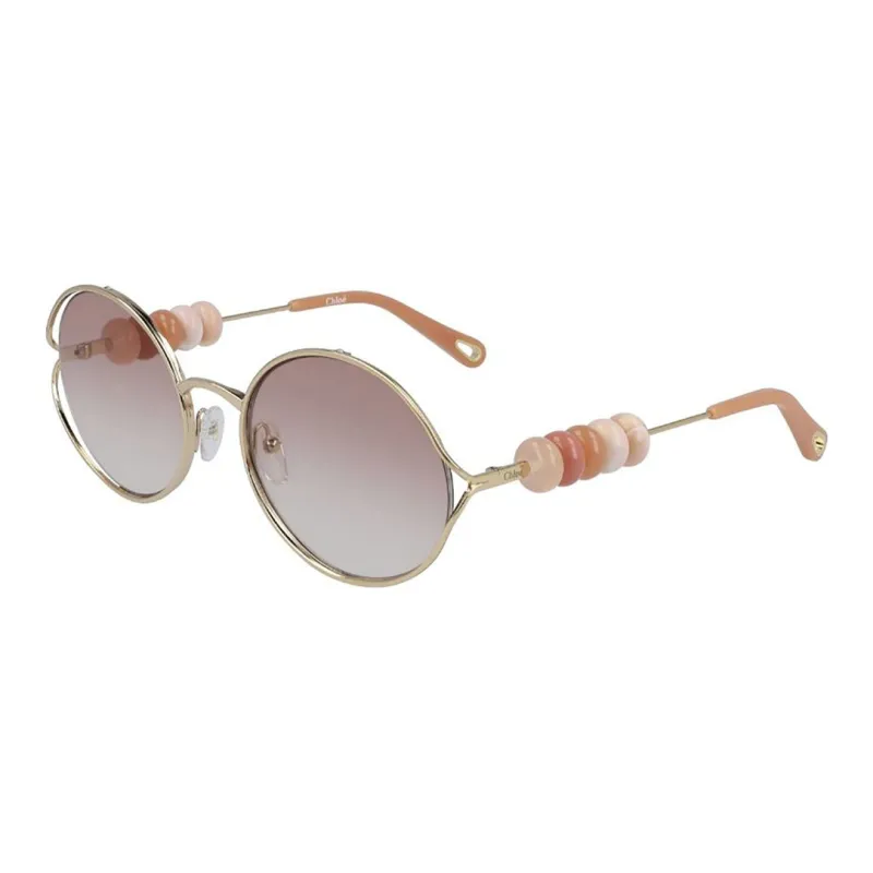Chloé Beaded Oval-frame Sunglasses-0