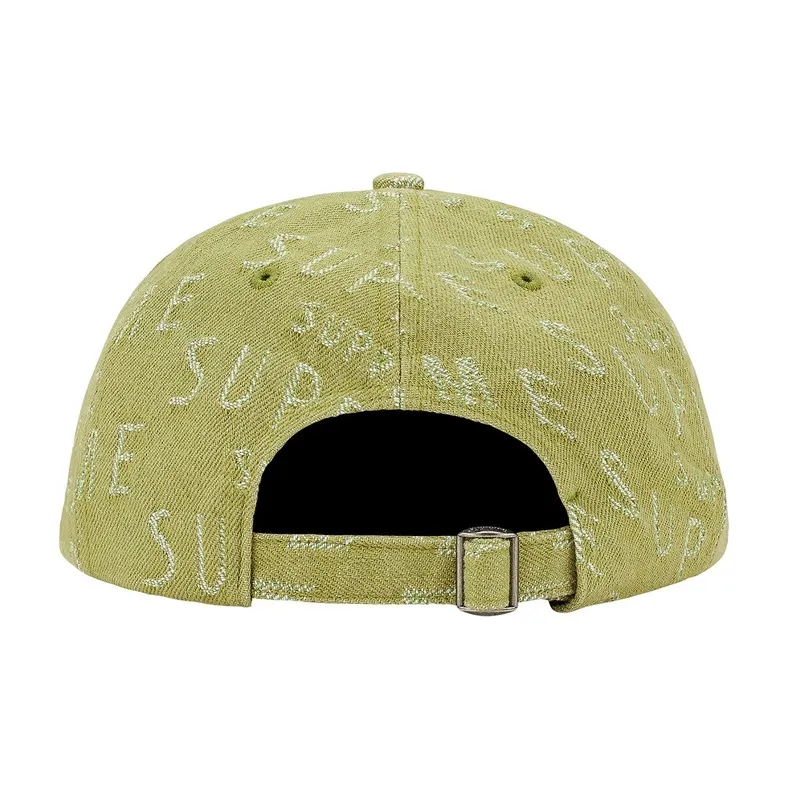 Supreme Warp Jacquard Logos Denim 6 Panel-5