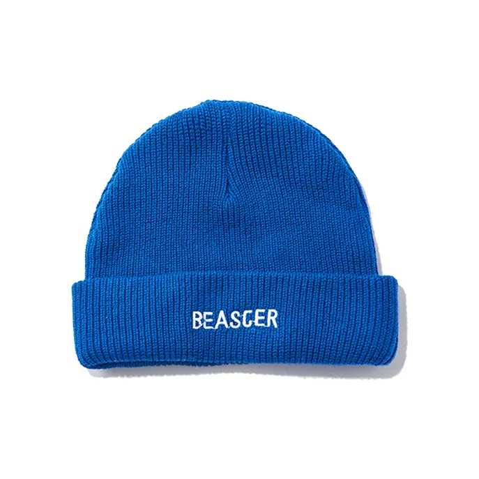BEASTER Cotton Beanies Unisex Klein Blue-7