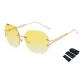 Gold Frame with Yellow Lens