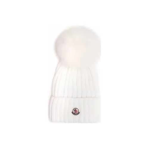 Moncler Wmns Female Knitted Hat White