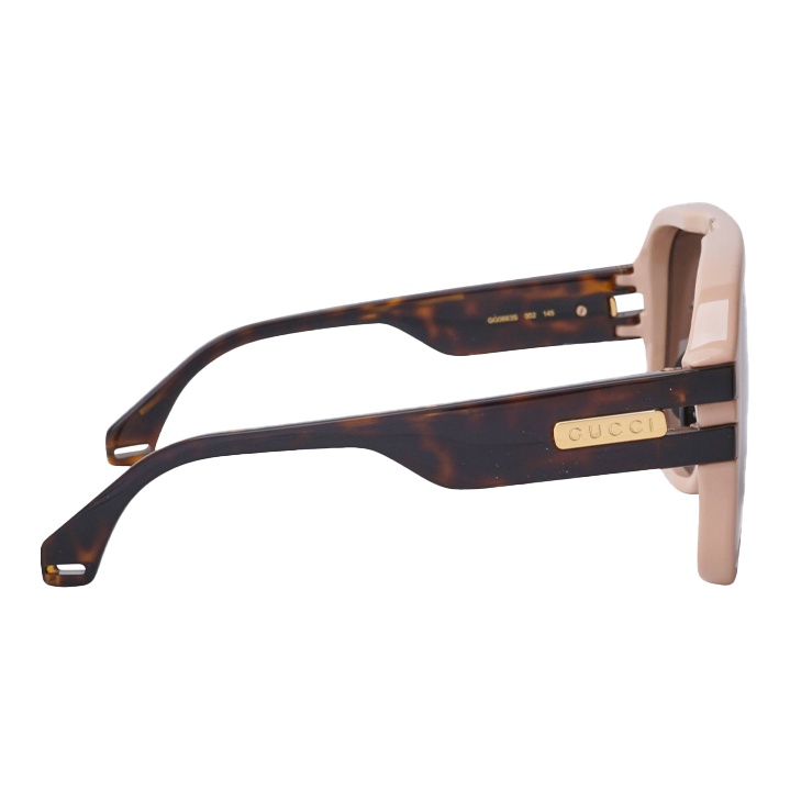 Gucci Sunglasses Bamboo Bordeaux Black Gold Interlocking G