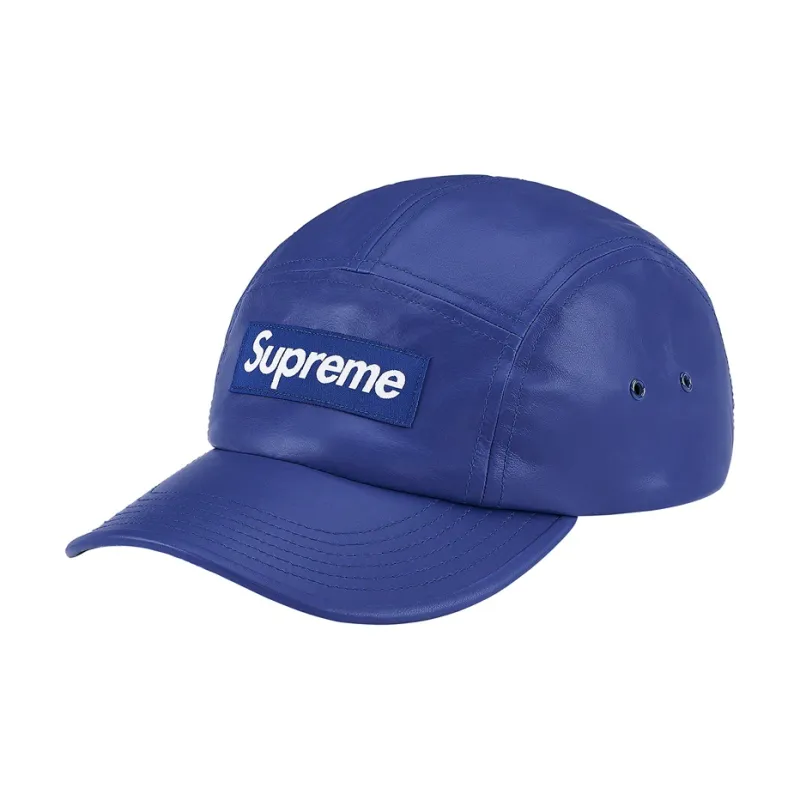 Supreme Leather Camp Cap-0