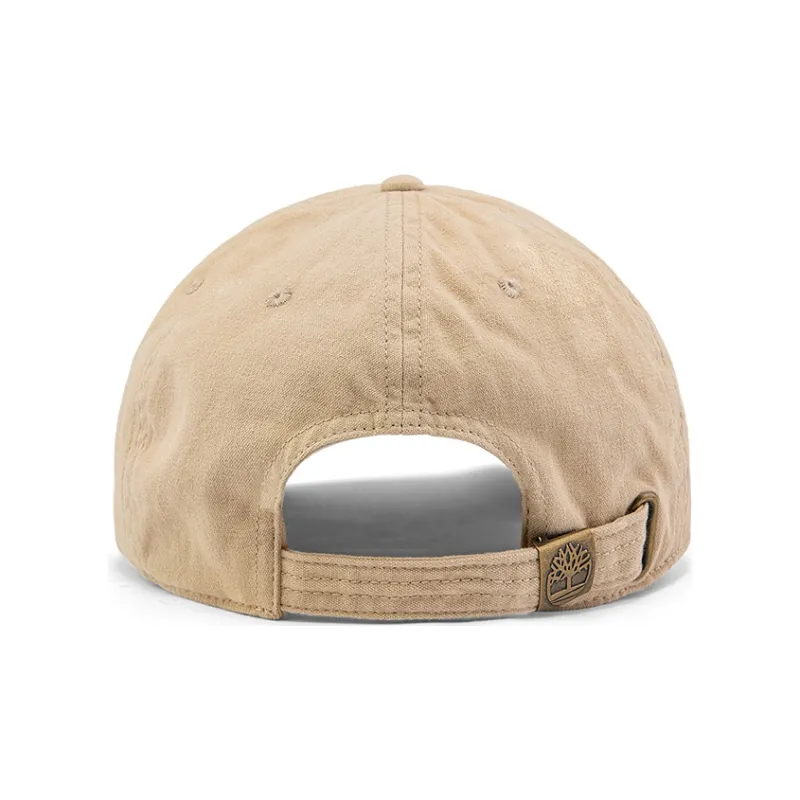 Timberland Cotton Baseball Caps Unisex Light Mud-2