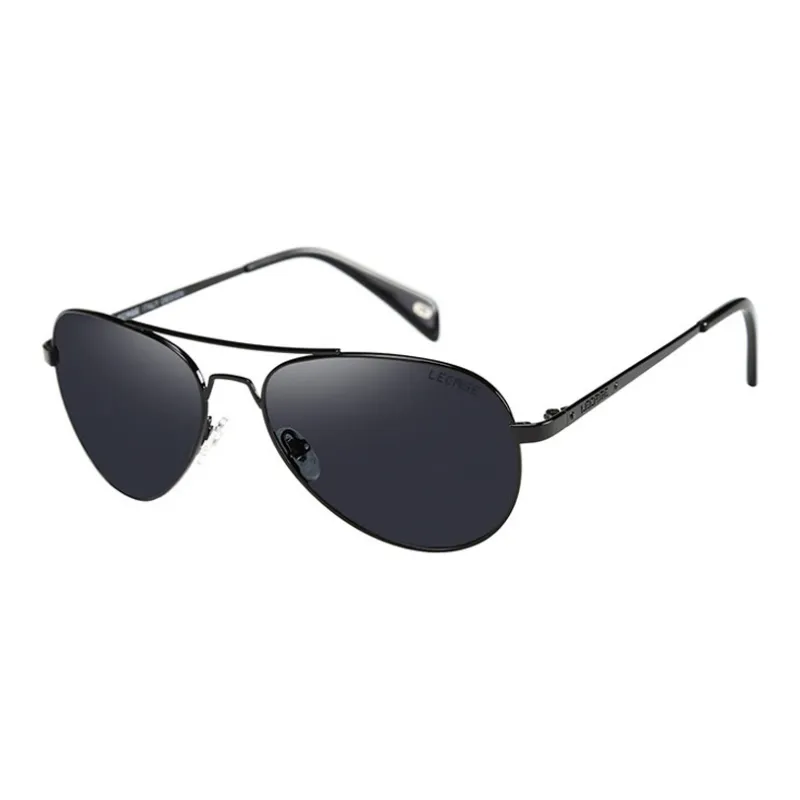 LECAGE Titanium Alloy Oval Sunglasses Unisex-1