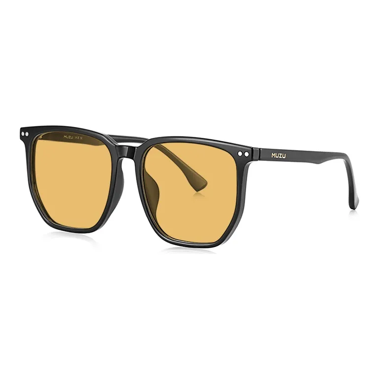 MUZU TR/Memory Plastic Irregular Shape Sunglasses Unisex-0