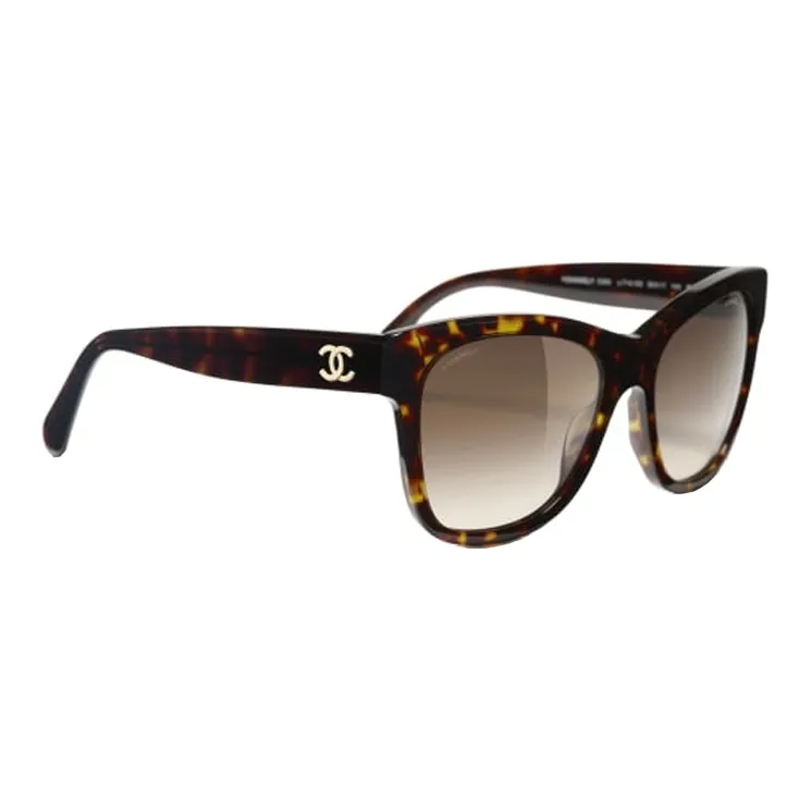 CHANEL Sunglasses Unisex Brown-3