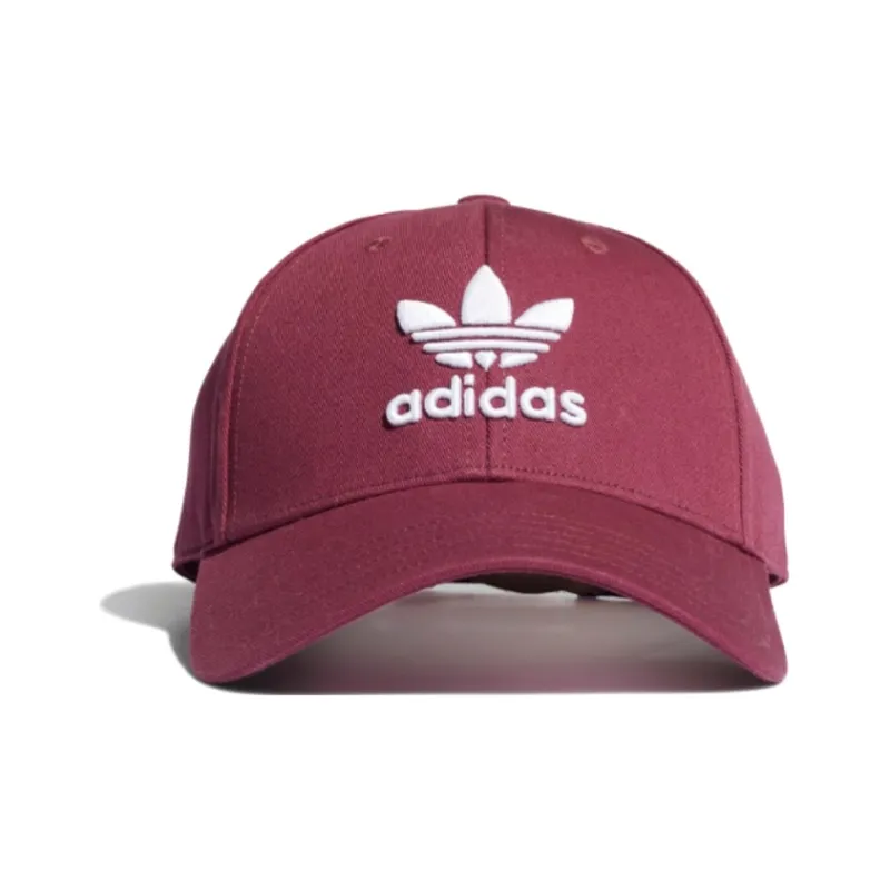 Adidas Originals Cotton Baseball Caps Unisex Crimson-1