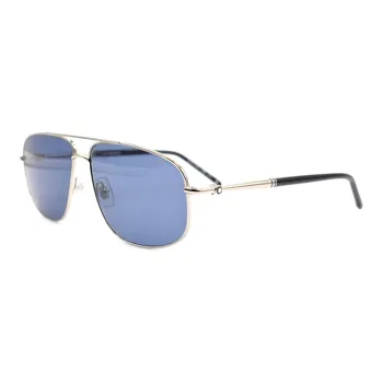 MONTBLANC Meisterstuck Sunglasses Men Blue/Silver White