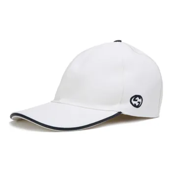 GUCCI GG Cutton Baseball Cap White