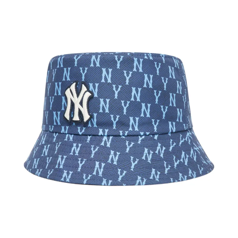 MLB New York Yankees Polyester Bucket Hats Unisex Blue-2