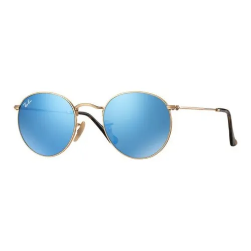 RayBan Metal Round Sunglasses Womens Black
