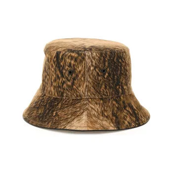Burberry Fur Print Bucket Hat