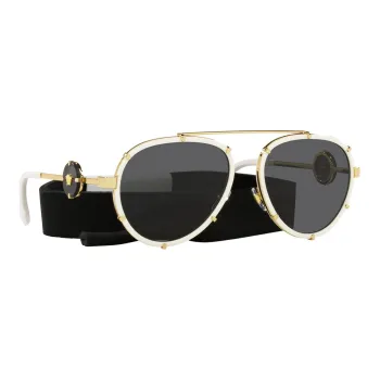 VERSACE Aviator Frame Sunglasses